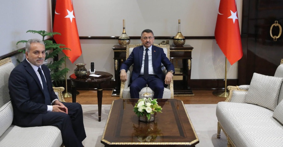 REKTÖRÜMÜZ PROF. DR. AHMET KARADAĞ CUMHURBAŞKANI YARDIMCISI SAYIN FUAT OKTAY’A NEZAKET ZİYARETİNDE BULUNDU