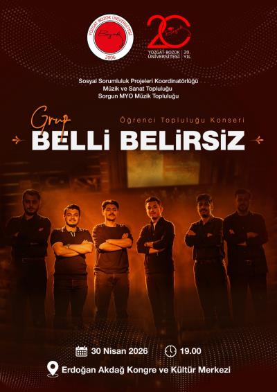 Öğrenci Topluluğu Konseri - Grup Belli Belirsiz