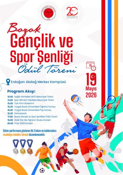 Bozok Gençlik ve Spor Şenliği Ödül Töreni