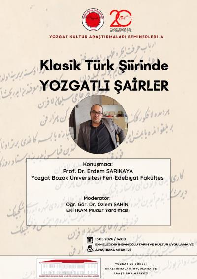 Klasik Türk Şiirinde Yozgatlı Şairler