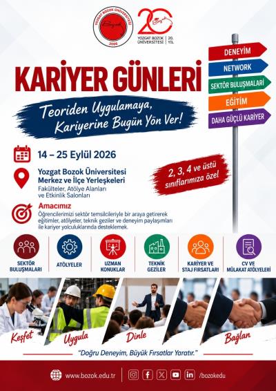 Kariyer Günleri - Teoriden Uygulamaya Kariyerine Bugün Yön Ver!