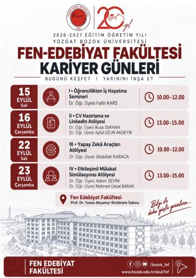 Fen-Edebiyat Fakültesi Kariyer Günleri