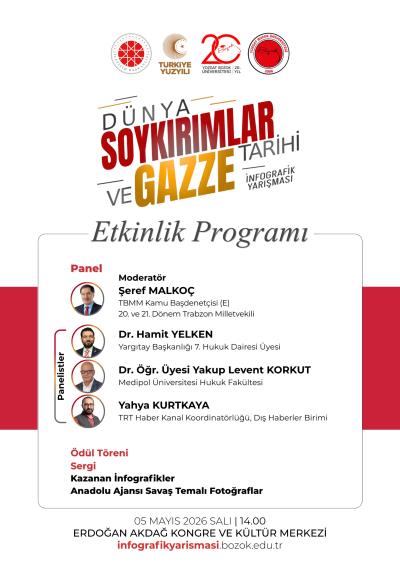 Dünya Soykırımlar Tarihi ve Gazze İnfografik Yarışması Etkinlik Programı