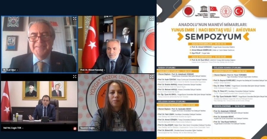 ÜNİVERSİTEMİZDE “ANADOLUNUN MANEVİ MİMARLARI: YUNUS EMRE, HACI BEKTAŞ VELİ, AHİ EVRAN” KONULU SEMPOZYUM DÜZENLENDİ