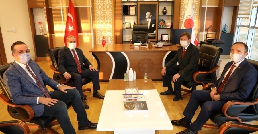 TURKSOY SECRETARY GENERAL PROF. DR. DÜSEN KASEİNOV VISITS OUR RECTOR