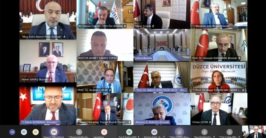 THE RECTORS OF THE SPECIALIZED UNIVERSITIES HOLD A MEETING UNDER THE CHAIRMANSHIP OF THE PRESIDENT OF CoHE (YÖK) YEKTA SARAÇ